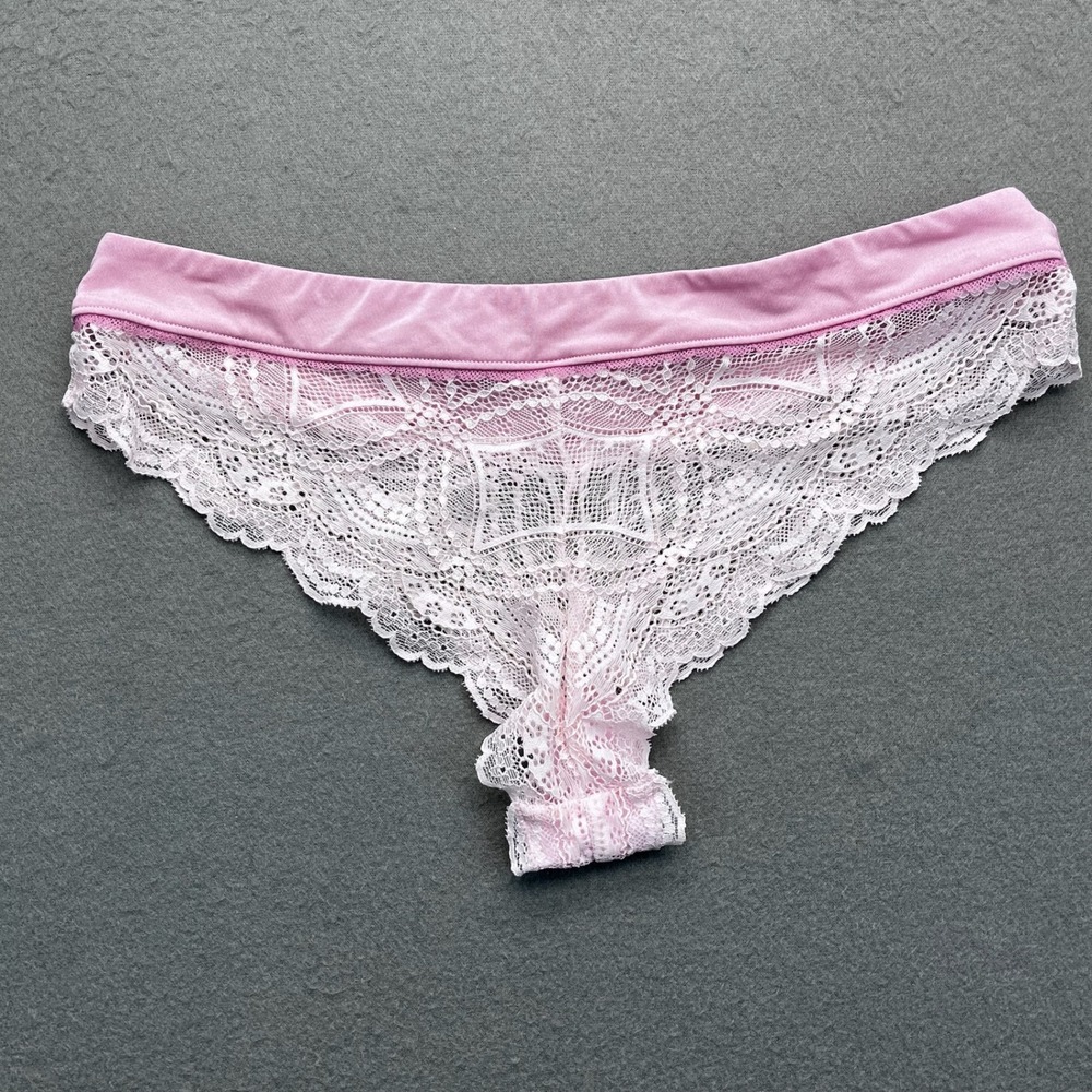 Sixty Eight Pink Lace Push Up Bra Panty Set Lingerie 36B - Picture 7 of 10